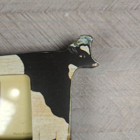 Warren Kimble Cow Picture Frame 5x3.5 Photo Size Farmhouse Kitch Decor - Picture 2 of 5